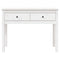 vidaXL Console Table White 100x35x75 cm Solid Wood Pine