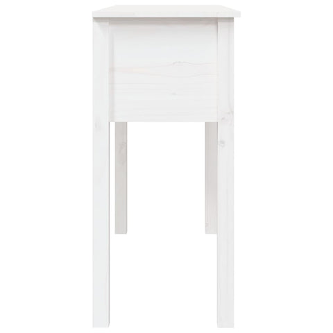 vidaXL Console Table White 100x35x75 cm Solid Wood Pine