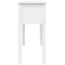 vidaXL Console Table White 100x35x75 cm Solid Wood Pine