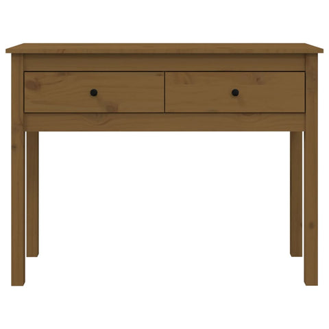 vidaXL Console Table Honey Brown 100x35x75 cm Solid Wood Pine