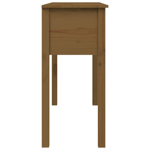 vidaXL Console Table Honey Brown 100x35x75 cm Solid Wood Pine