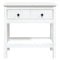 vidaXL Console Table White 75x35x75 cm Solid Wood Pine