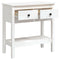 vidaXL Console Table White 75x35x75 cm Solid Wood Pine