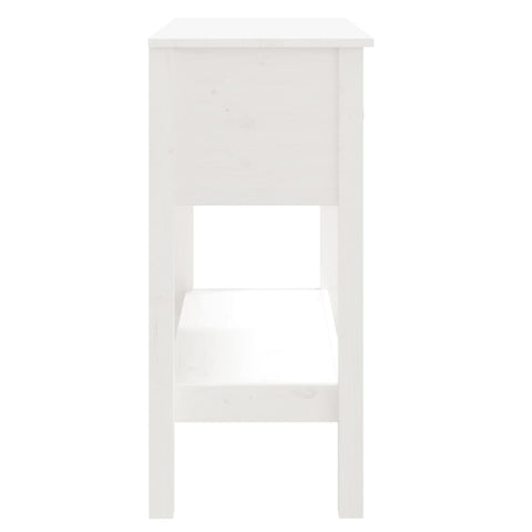vidaXL Console Table White 75x35x75 cm Solid Wood Pine