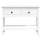 vidaXL Console Table White 100x35x75 cm Solid Wood Pine
