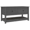 vidaXL Coffee Table Grey 102x49x55 cm Solid Wood Pine