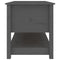 vidaXL Coffee Table Grey 102x49x55 cm Solid Wood Pine