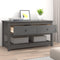 vidaXL Coffee Table Grey 102x49x55 cm Solid Wood Pine