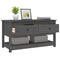 vidaXL Coffee Table Grey 102x49x55 cm Solid Wood Pine