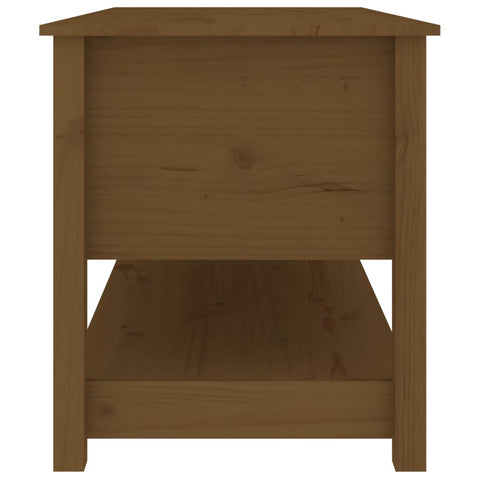 vidaXL Coffee Table Honey Brown 102x49x55 cm Solid Wood Pine