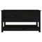 vidaXL Coffee Table Black 102x49x55 cm Solid Wood Pine