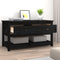 vidaXL Coffee Table Black 102x49x55 cm Solid Wood Pine