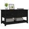 vidaXL Coffee Table Black 102x49x55 cm Solid Wood Pine
