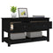 vidaXL Coffee Table Black 102x49x55 cm Solid Wood Pine