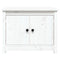 vidaXL Coffee Table White 71x49x55 cm Solid Wood Pine