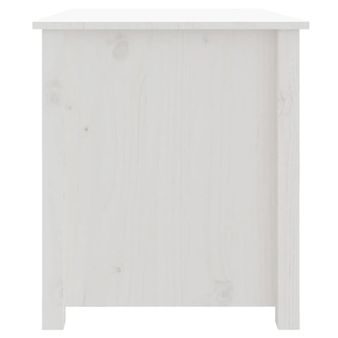 vidaXL Coffee Table White 71x49x55 cm Solid Wood Pine