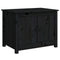vidaXL Coffee Table Black 71x49x55 cm Solid Wood Pine