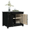 vidaXL Coffee Table Black 71x49x55 cm Solid Wood Pine