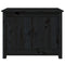 vidaXL Coffee Table Black 71x49x55 cm Solid Wood Pine