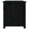 vidaXL Coffee Table Black 71x49x55 cm Solid Wood Pine