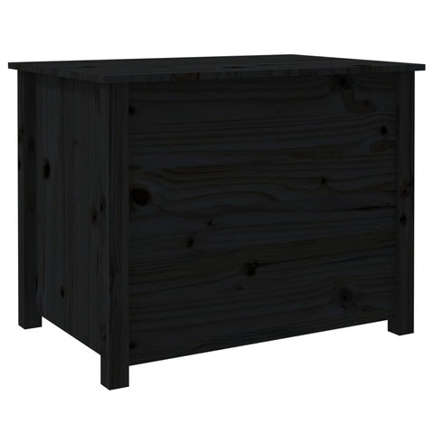 vidaXL Coffee Table Black 71x49x55 cm Solid Wood Pine