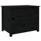 vidaXL Coffee Table Black 71x49x55 cm Solid Wood Pine