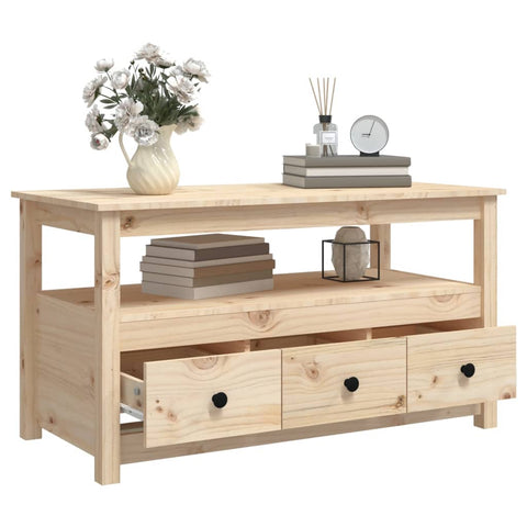 vidaXL Coffee Table 102x49x55 cm Solid Wood Pine
