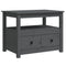 vidaXL Coffee Table Grey 71x49x55 cm Solid Wood Pine