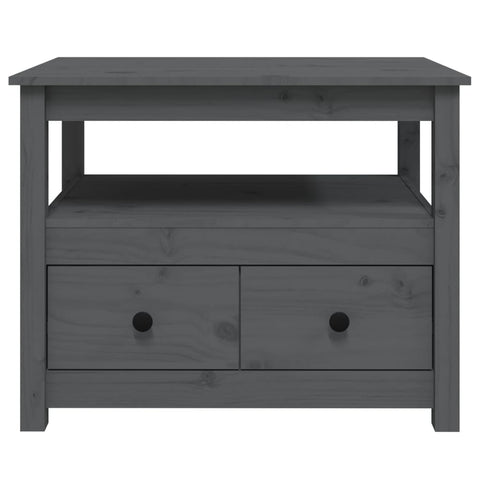 vidaXL Coffee Table Grey 71x49x55 cm Solid Wood Pine