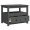 vidaXL Coffee Table Grey 71x49x55 cm Solid Wood Pine