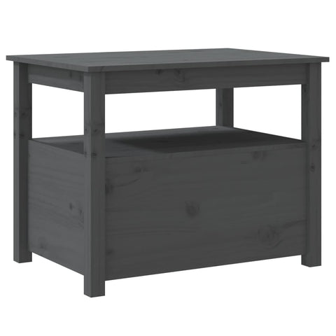 vidaXL Coffee Table Grey 71x49x55 cm Solid Wood Pine