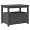 vidaXL Coffee Table Grey 71x49x55 cm Solid Wood Pine