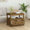 vidaXL Coffee Table Honey Brown 71x49x55 cm Solid Wood Pine