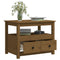 vidaXL Coffee Table Honey Brown 71x49x55 cm Solid Wood Pine