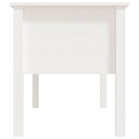 vidaXL Coffee Table White 102x49x55 cm Solid Wood Pine