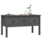 vidaXL Coffee Table Grey 102x49x55 cm Solid Wood Pine