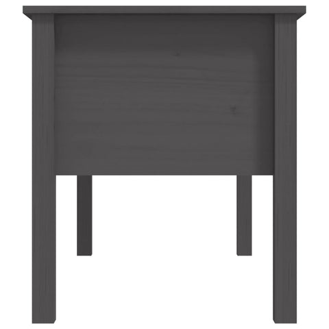 vidaXL Coffee Table Grey 102x49x55 cm Solid Wood Pine