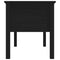 vidaXL Coffee Table Black 102x49x55 cm Solid Wood Pine
