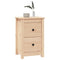 vidaXL Bedside Cabinet 40x35x61.5 cm Solid Wood Pine