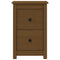 vidaXL Bedside Cabinet Honey Brown 40x35x61.5 cm Solid Wood Pine