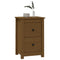 vidaXL Bedside Cabinet Honey Brown 40x35x61.5 cm Solid Wood Pine