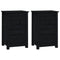 vidaXL Bedside Cabinets 2 pcs Black 40x35x61.5 cm Solid Wood Pine