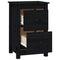 vidaXL Bedside Cabinets 2 pcs Black 40x35x61.5 cm Solid Wood Pine