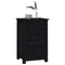 vidaXL Bedside Cabinets 2 pcs Black 40x35x61.5 cm Solid Wood Pine