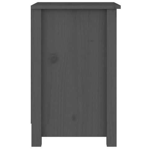 vidaXL Bedside Cabinets 2 pcs Grey 40x35x55 cm Solid Wood Pine