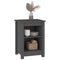 vidaXL Bedside Cabinets 2 pcs Grey 40x35x55 cm Solid Wood Pine