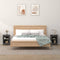 vidaXL Bedside Cabinets 2 pcs Grey 40x35x55 cm Solid Wood Pine