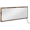 vidaXL LED Bathroom Mirror Smoked Oak 90x8,5x37 cm Engineered Wood