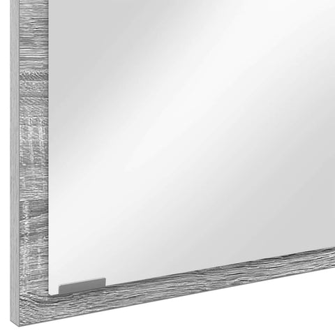 vidaXL Mirror with Mirror Grey sonoma 90 x 8.5 x 37 cm Engineered Wood