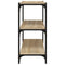 vidaXL Book Cabinet Sonoma Oak 60x33x70.5 cm Engineered Wood and Steel